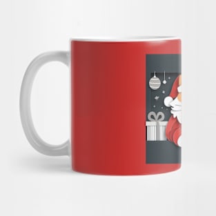 Ginger Santa Cat Mug